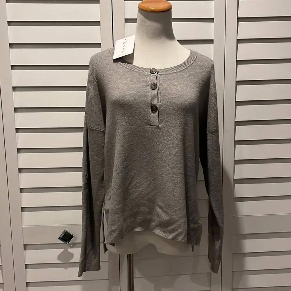 Wayf NWT Heather Charcoal Sweater